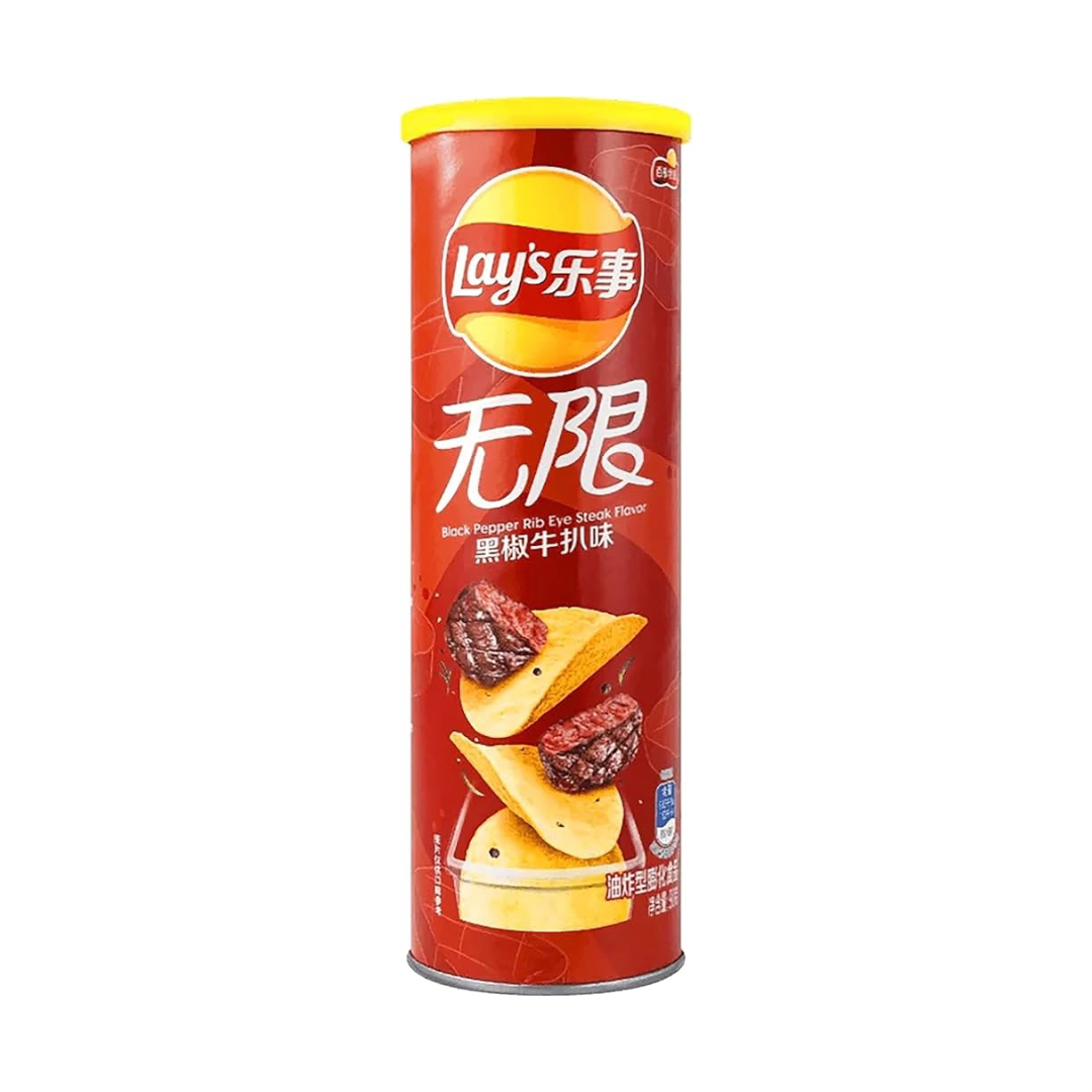 Lays stax Black Pepper Rib Eye Steak 90G