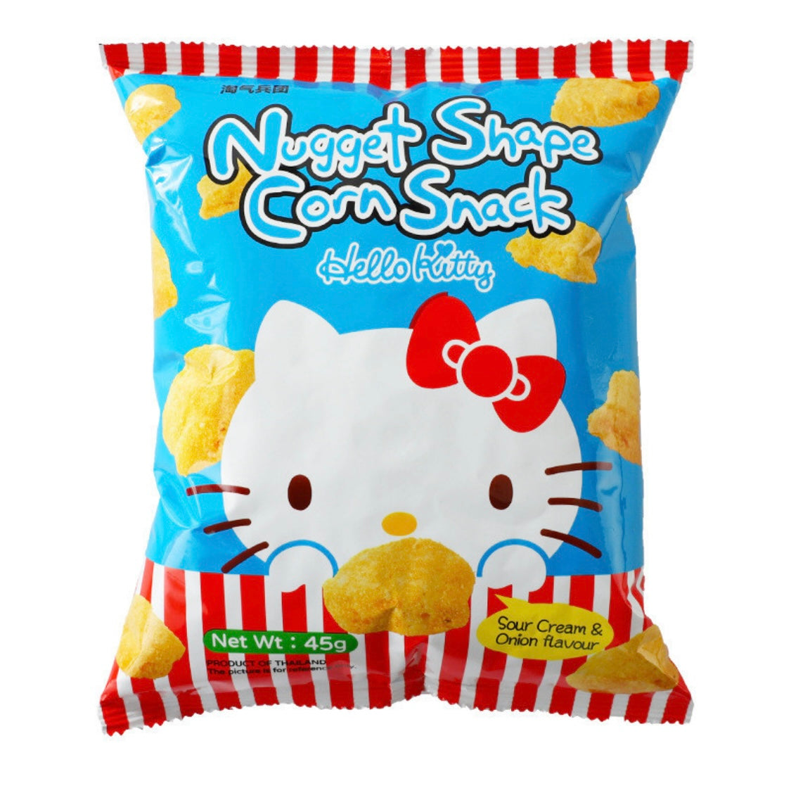 Nugget Shape Corn Snack Sour Cream & Onoin Flavour 45g