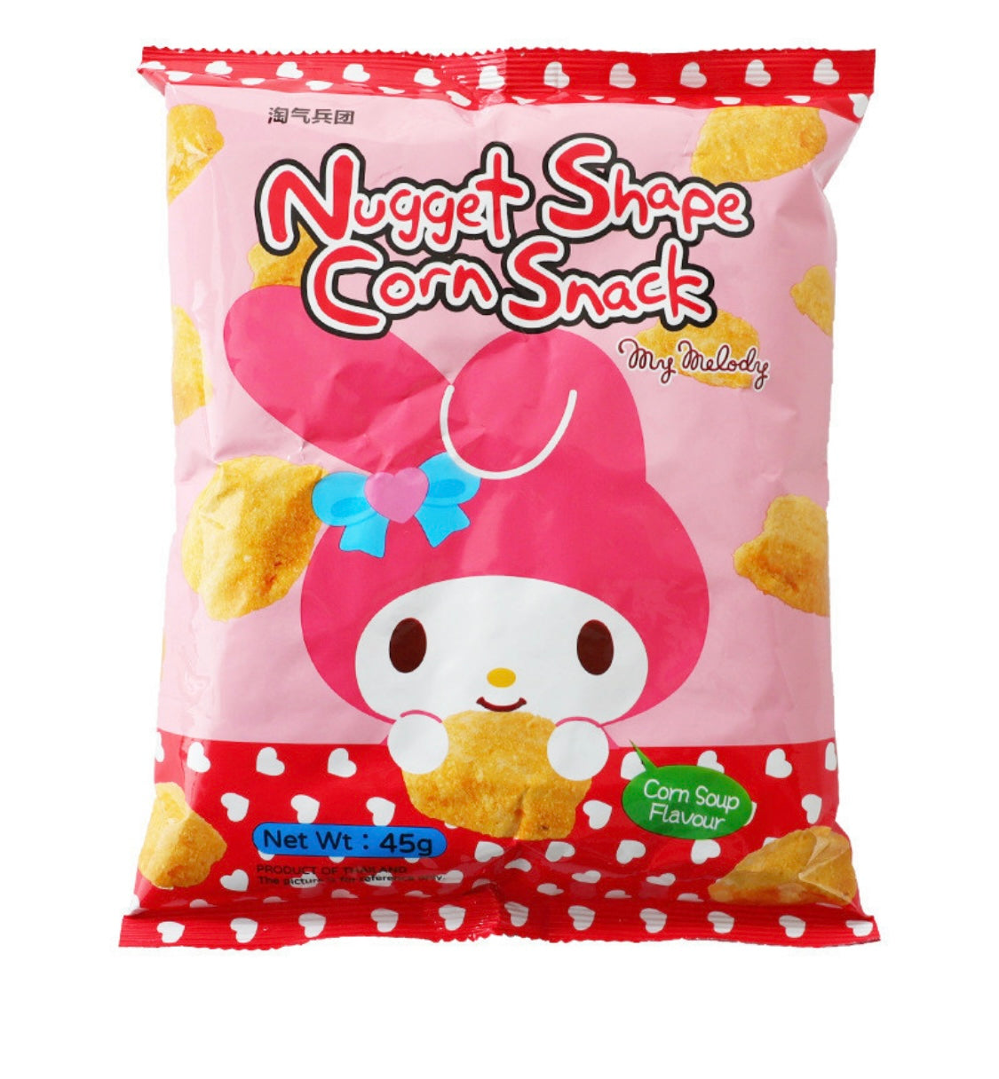 Nugget Shape Corn Snack Corn soup Flavour 45g