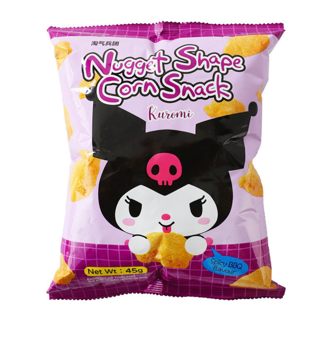 Nugget Shape Corn Snack Spicy BBQ Flavour 45g