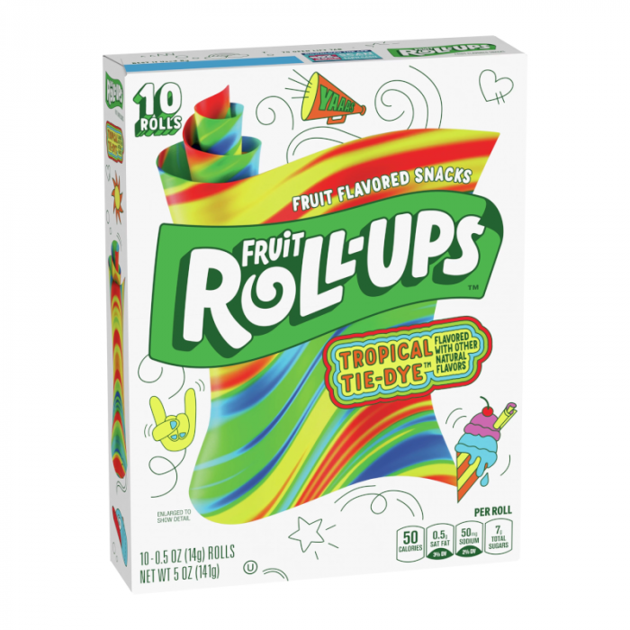 Fruit Roll-ups tropical tie dye - 5oz (141g