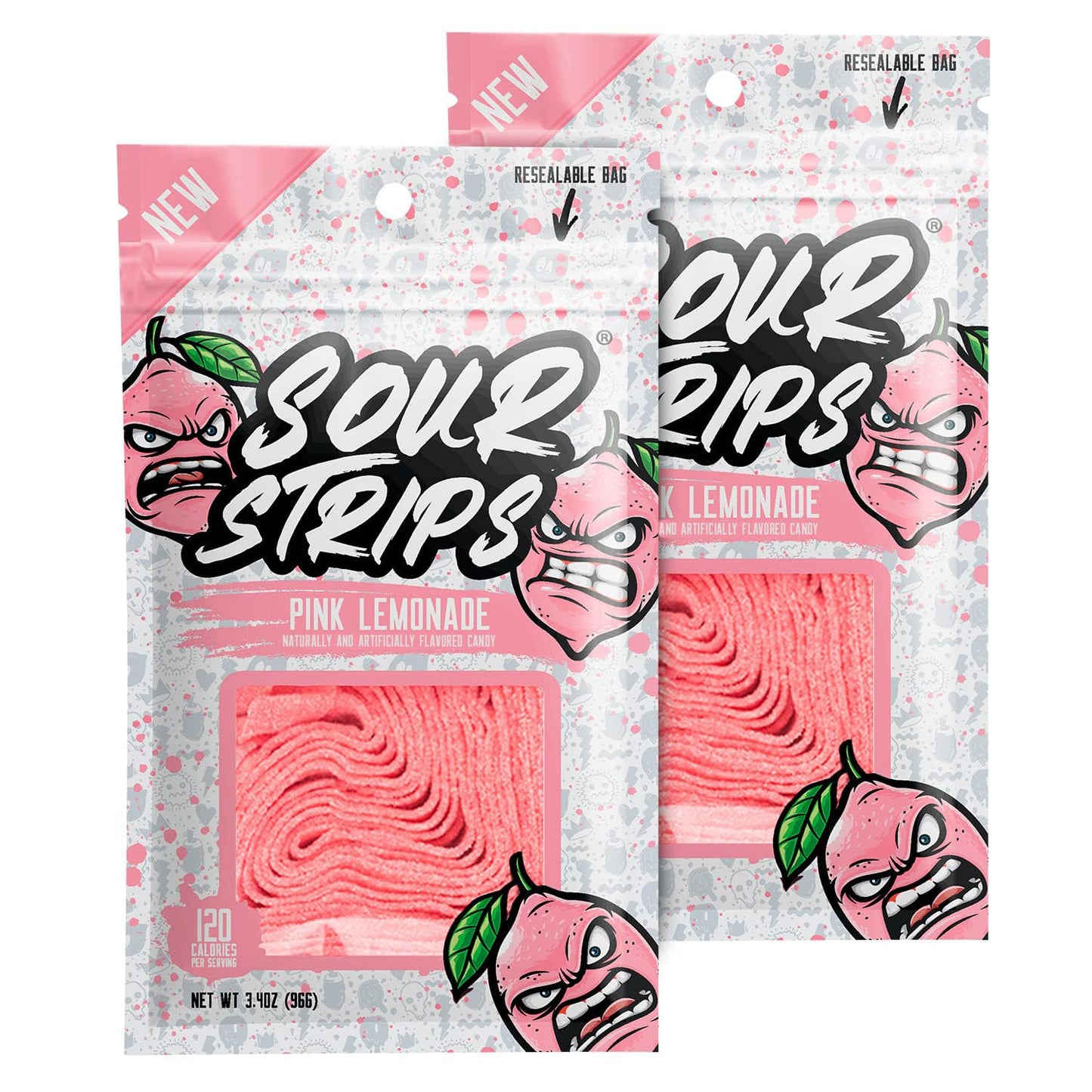 Sour Strips Pink Lemonade