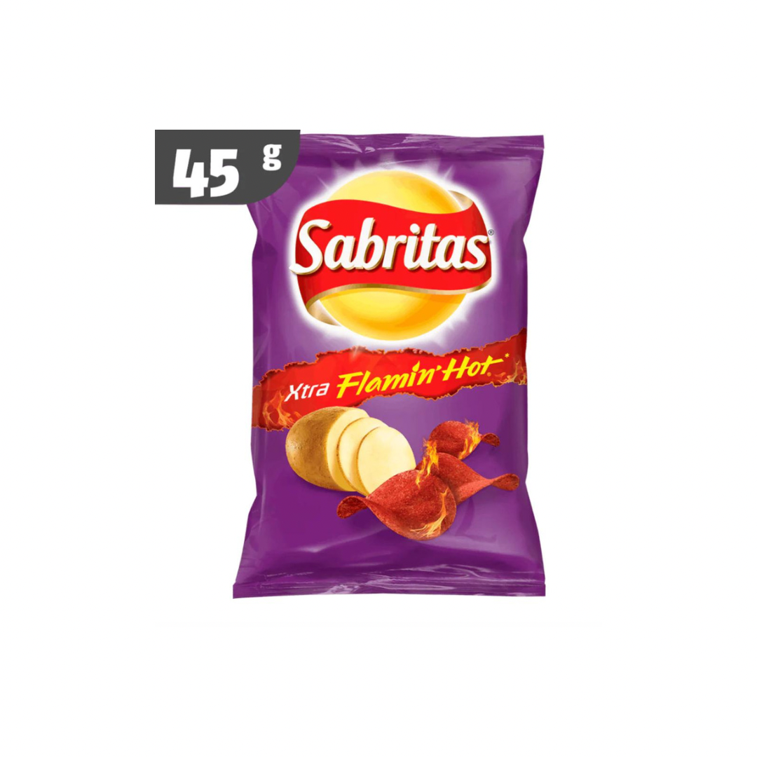 Sabritas Cheetos Xtra Flamin Hot, Mexican Chips 145g