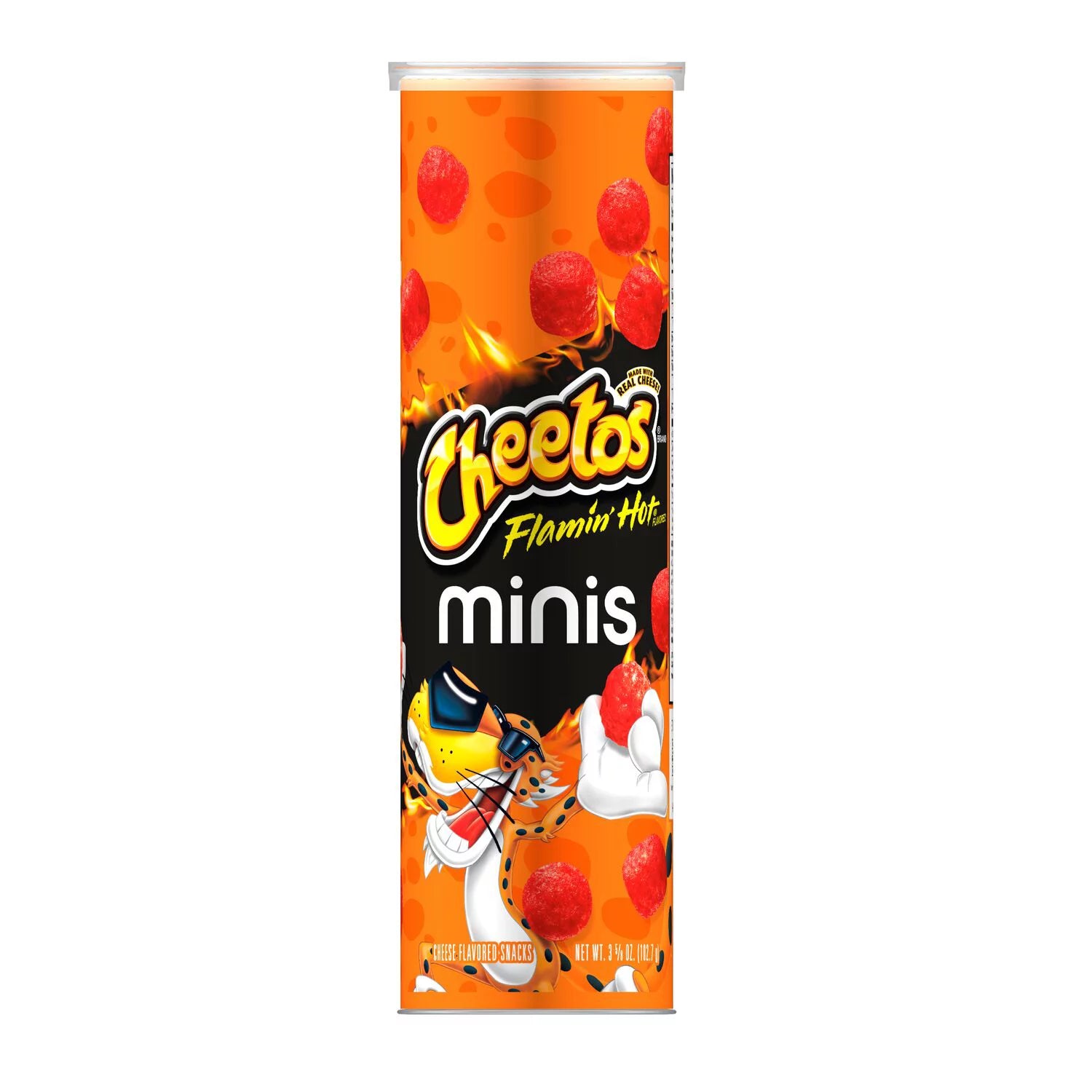 Cheetos Minis Flamin Hot Cheese Flavored Canister Danas Creations 3913