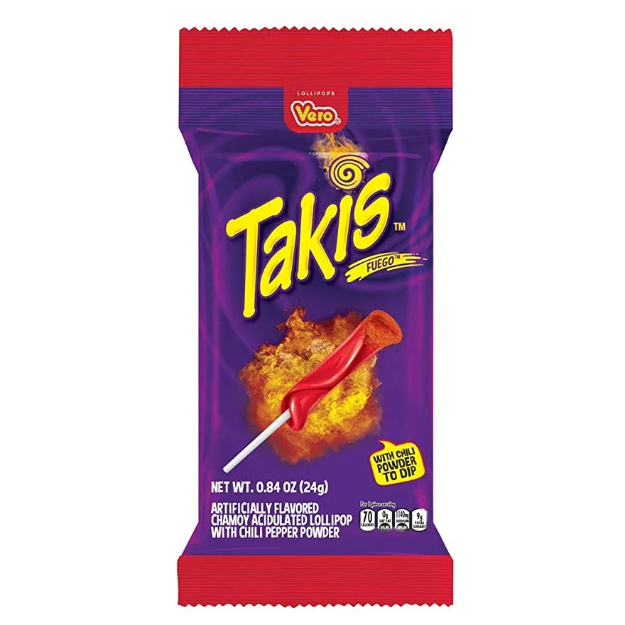 Takis Fuego Lollipop 24g - Dana's Creations