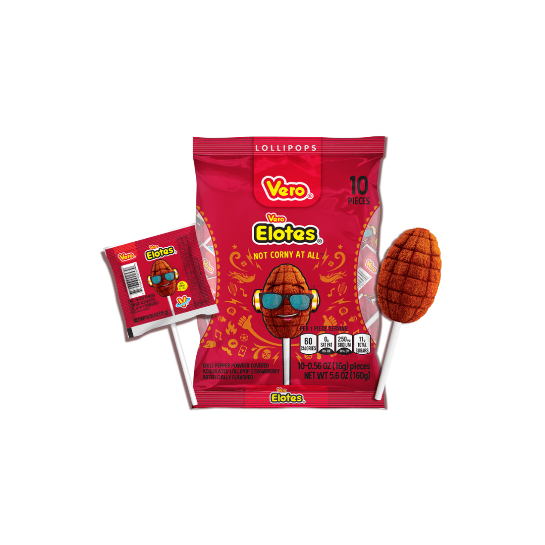 Vero Elotes Strawberry chili corn shaped lollipop ( 1 Piece ) - Dana's Creations