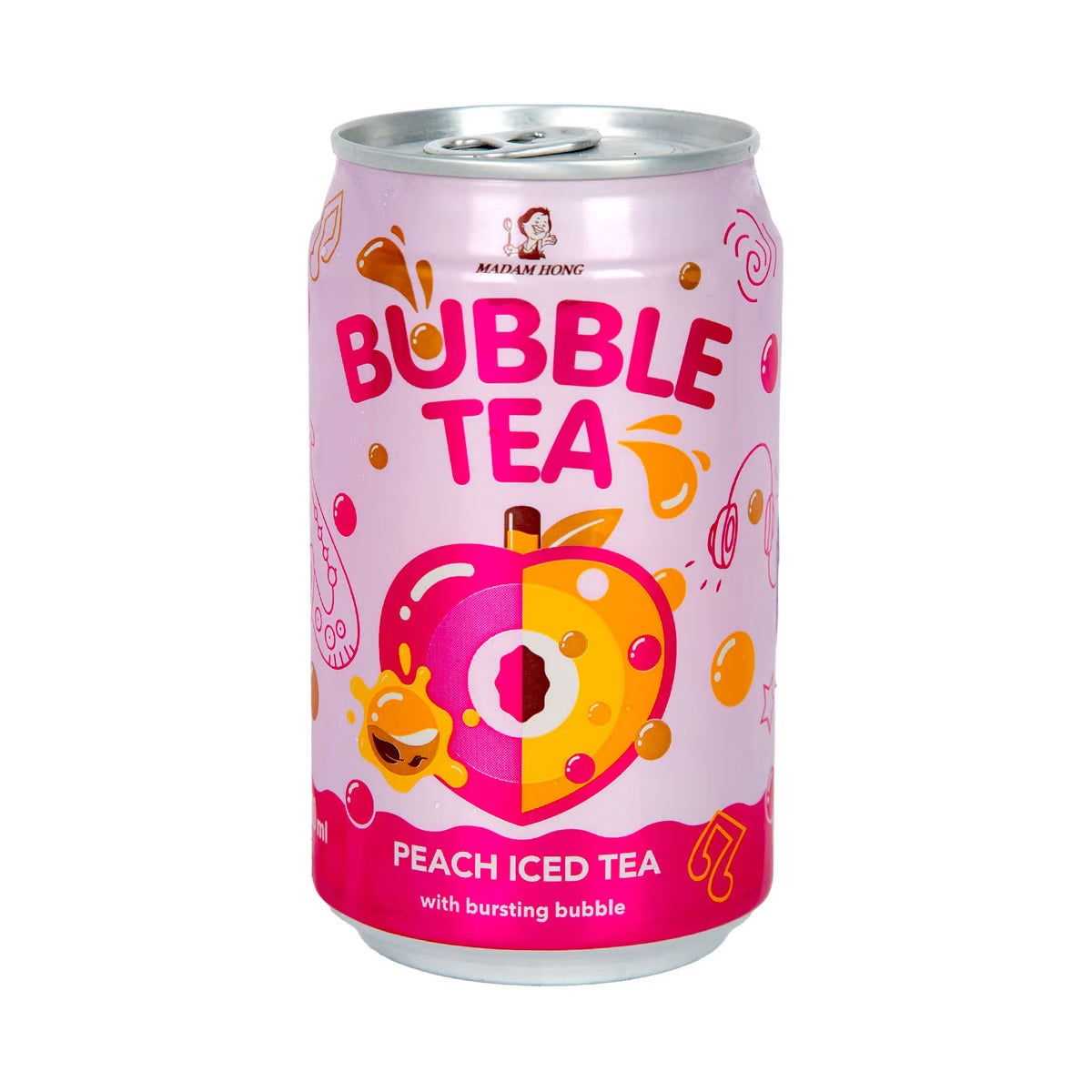 Lady Boba Bubble Tea Peach Iced Tea 320 ml