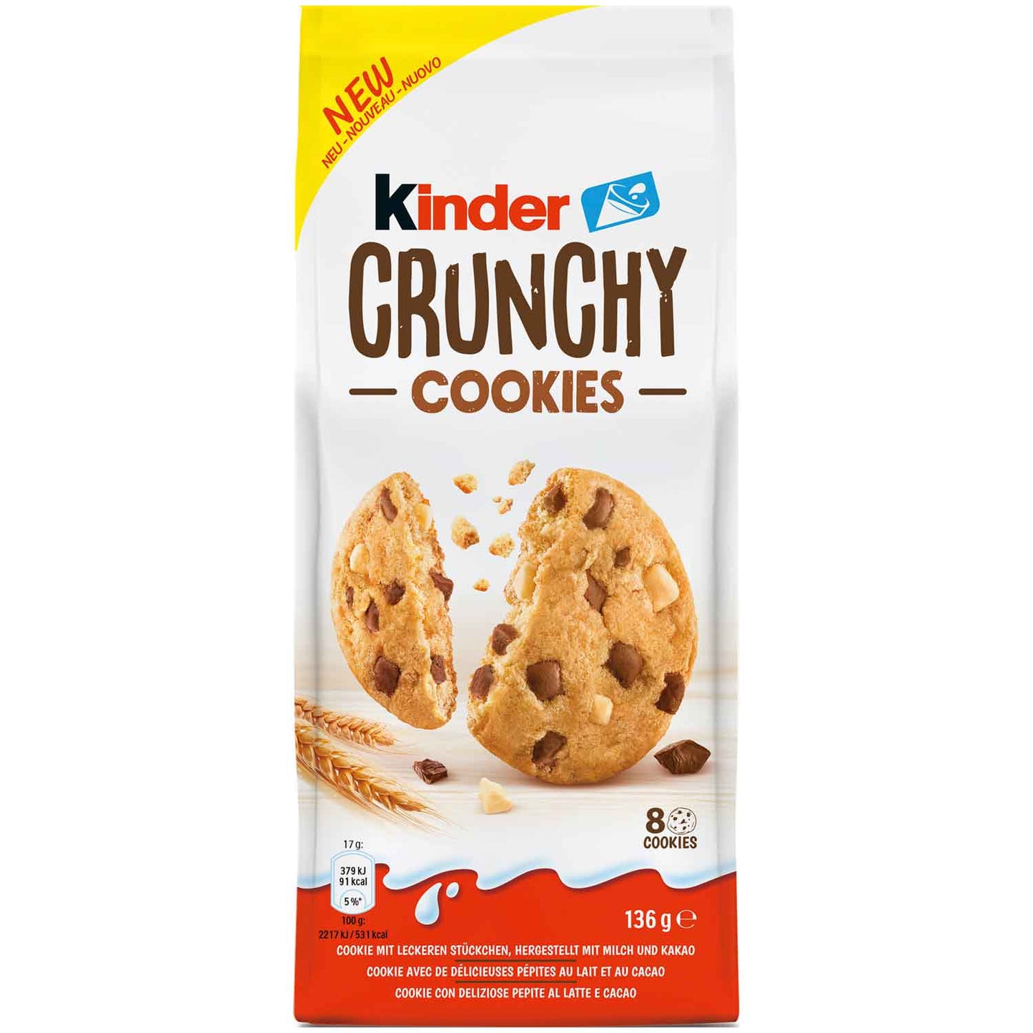 Kinder Crunchy Cookies 136g