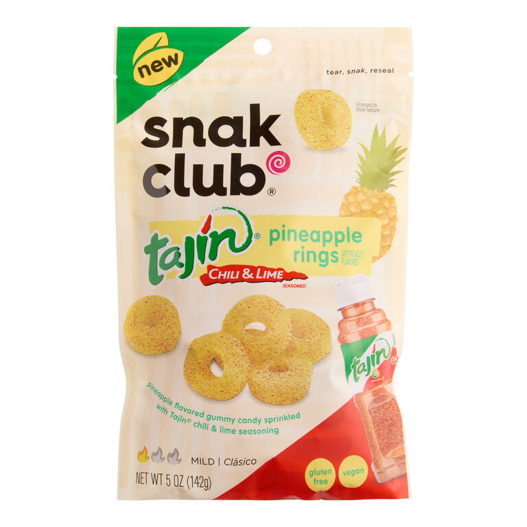 Snak Club Tajin pineapple Rings