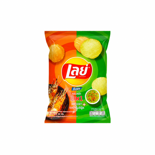 Lays 2in1 Shrimp + Seafood Chips 44g