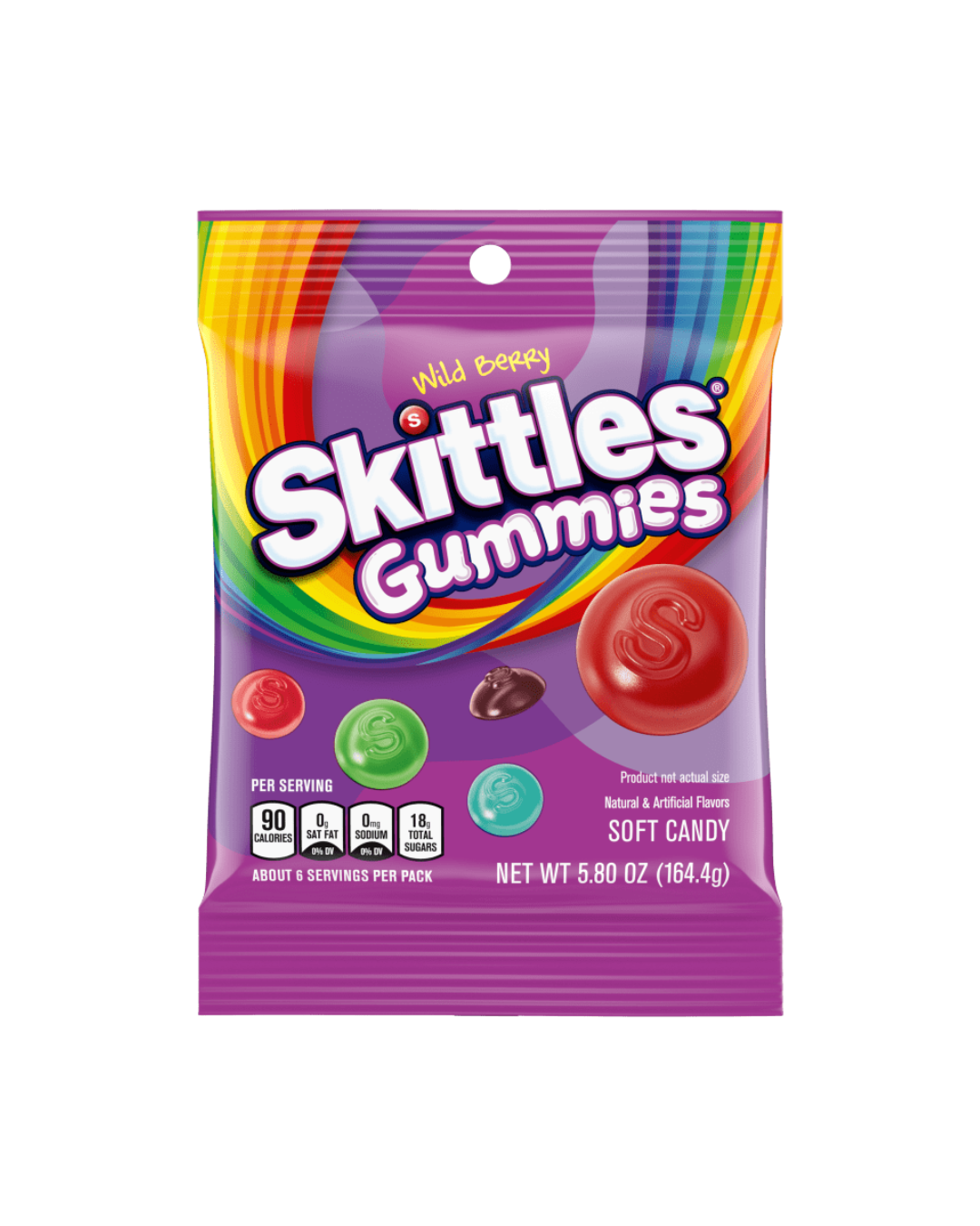 Skittles Gummies Wild Berry Bag 164.4G