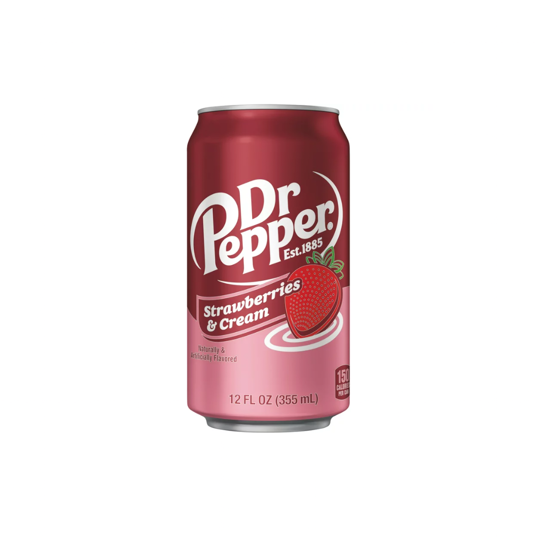 Dr Pepper strawberries and cream soda 355ml