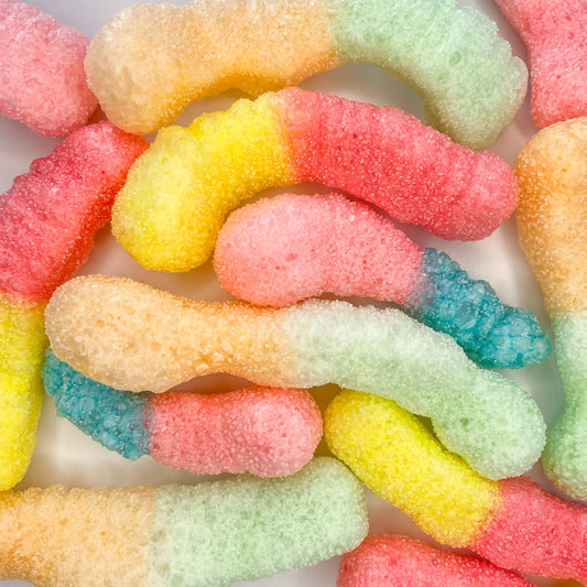 Freeze dried sour gummy worms (32g)