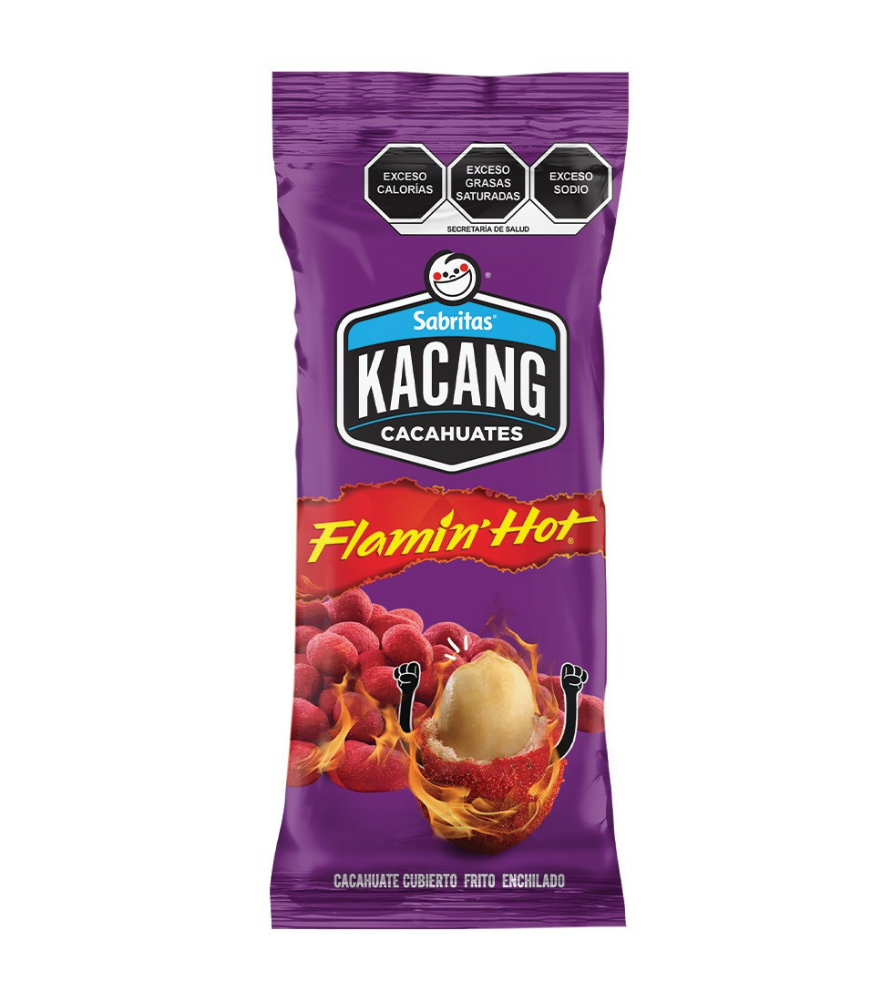 Sabritas flamin hot peanuts 77g