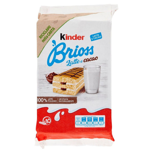 Kinder Brioss Milk & Cocoa Chocolate X10 270 GR