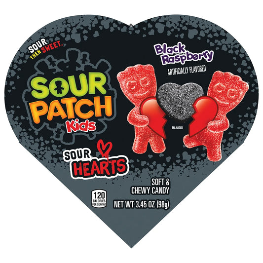 Sour Patch Kids Sour Hearts black raspberry - 98g