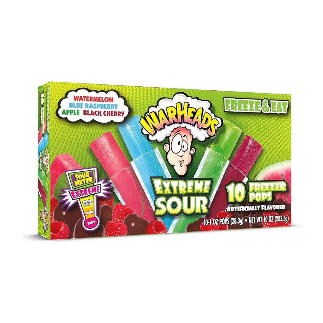 Warheads - Extreme Sour Freezer Pops 283.5g 10 Piece pack