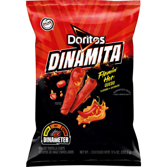 Doritos Dinamita flamin hot Rolled Flavored Tortilla Chips - 2oz