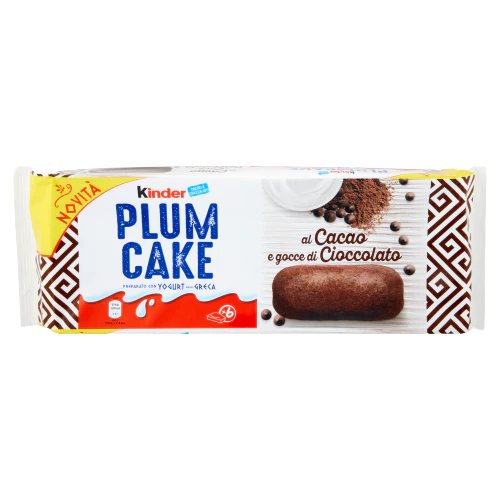 Kinder Snack Plum cake Cacao Gocce di Gioccolato X6 198 GR