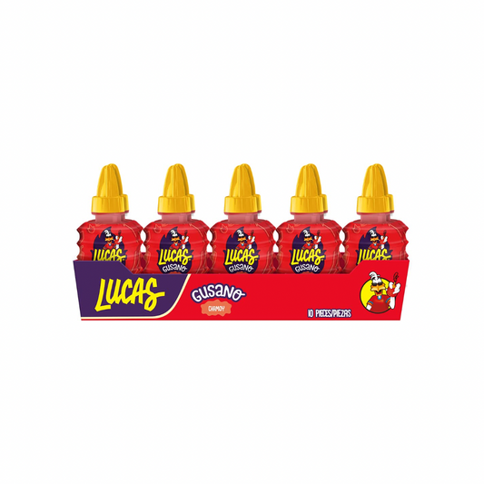 Lucas Gusano Chamoy 10 piece pack
