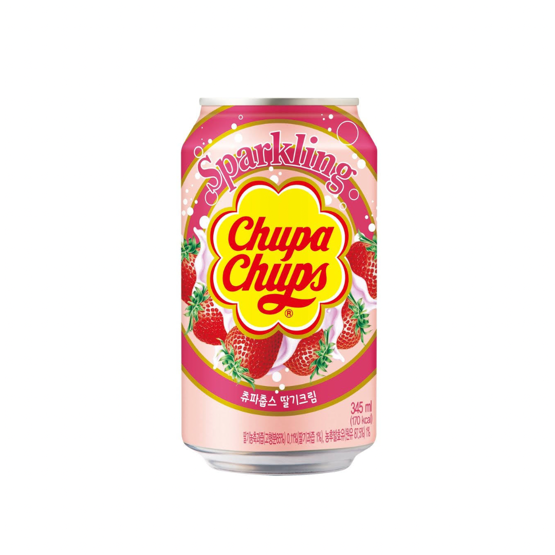 Chupa chups sparkling soda Strawberry & Cream
