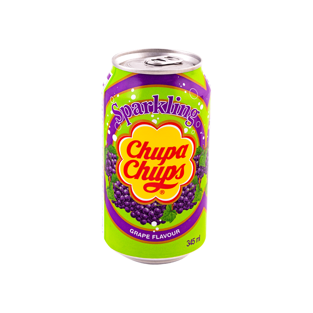 Chupa Chups Sparkling Soda Grape Flavour 345ml