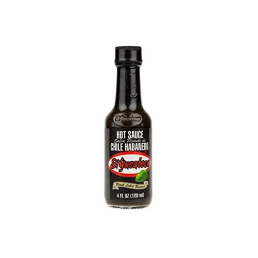 El Yucateco Black Label Reserve Hot Sauce -120ml