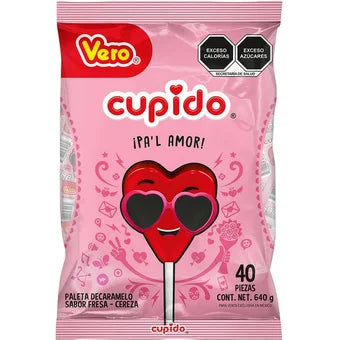 Cupido heart lollipop - 48piece pack