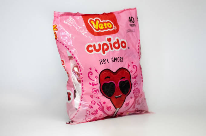 Cupido heart lollipop - 48piece pack