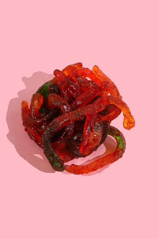 Spicy gummy worms - Dana's Creations